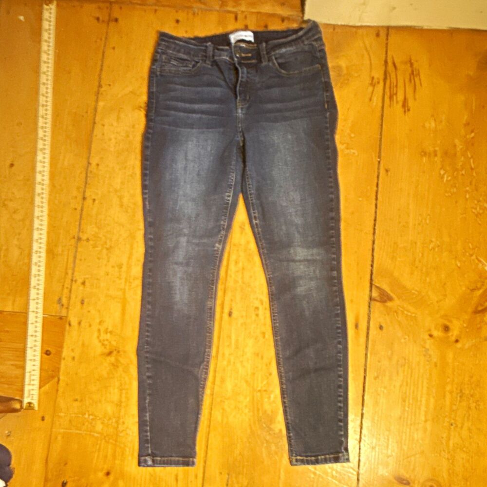 Studio Blue Women's Blue Dark Wash Denim Skinny Jeans Mid Rise Stretch 29